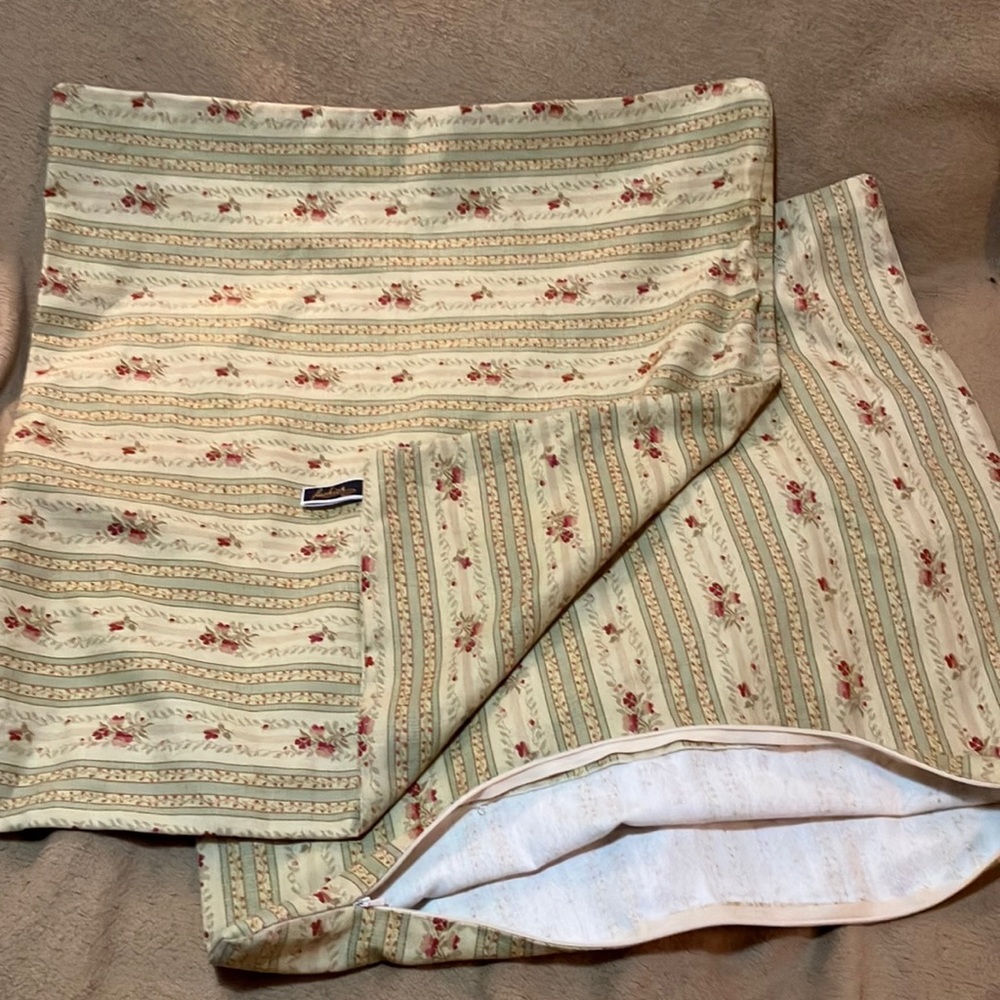 throw pillow covers 22” x 21” with hidden zippers